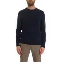 Pulovere casual Blue Pullover In Superior Wool Barbati