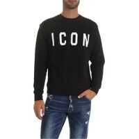 Bluze de trening Icon Sweatshir In Black Barbati