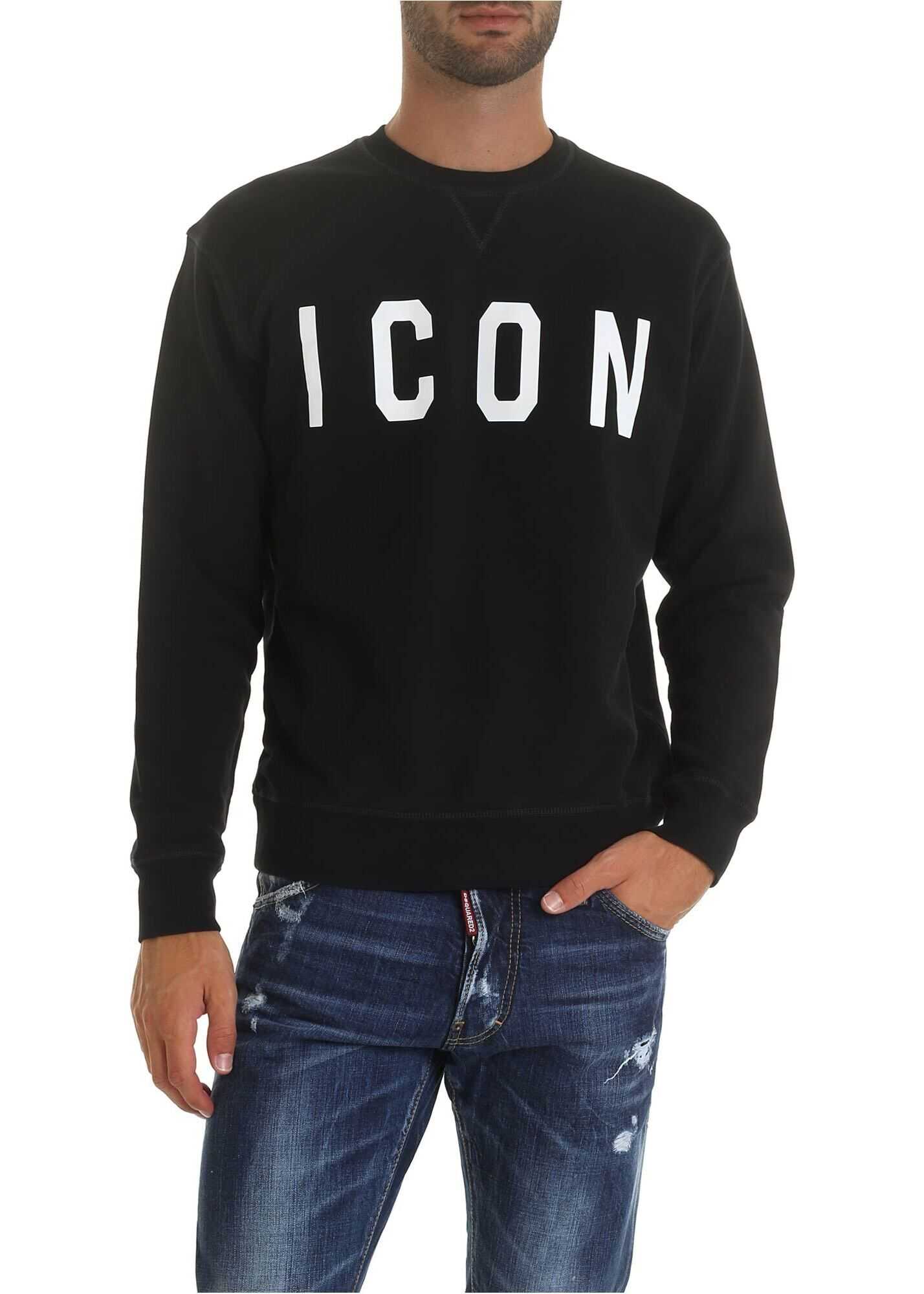 Bluza DSQUARED2 Icon Sweatshir In Black Black