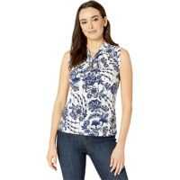 Bluze Floral Knot Neck Knit Top Femei