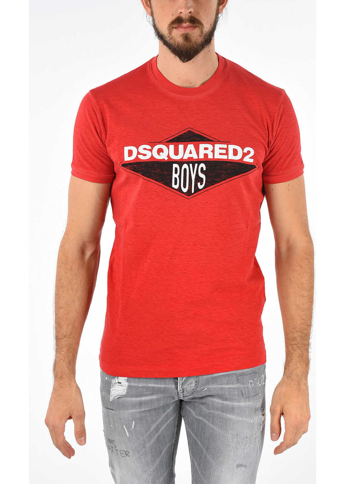 DSQUARED2 Roundneck CHIC DAN FIT T-Shirt RED