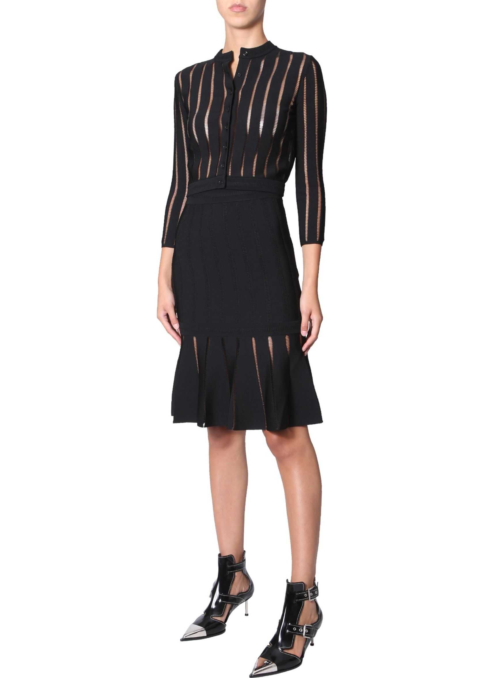 Alexander McQueen Cropped Cardigan BLACK