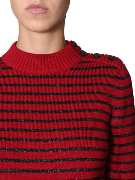 Pulovere Saint Laurent Crew Neck Sweater RED Femei (BM 6999454) 4