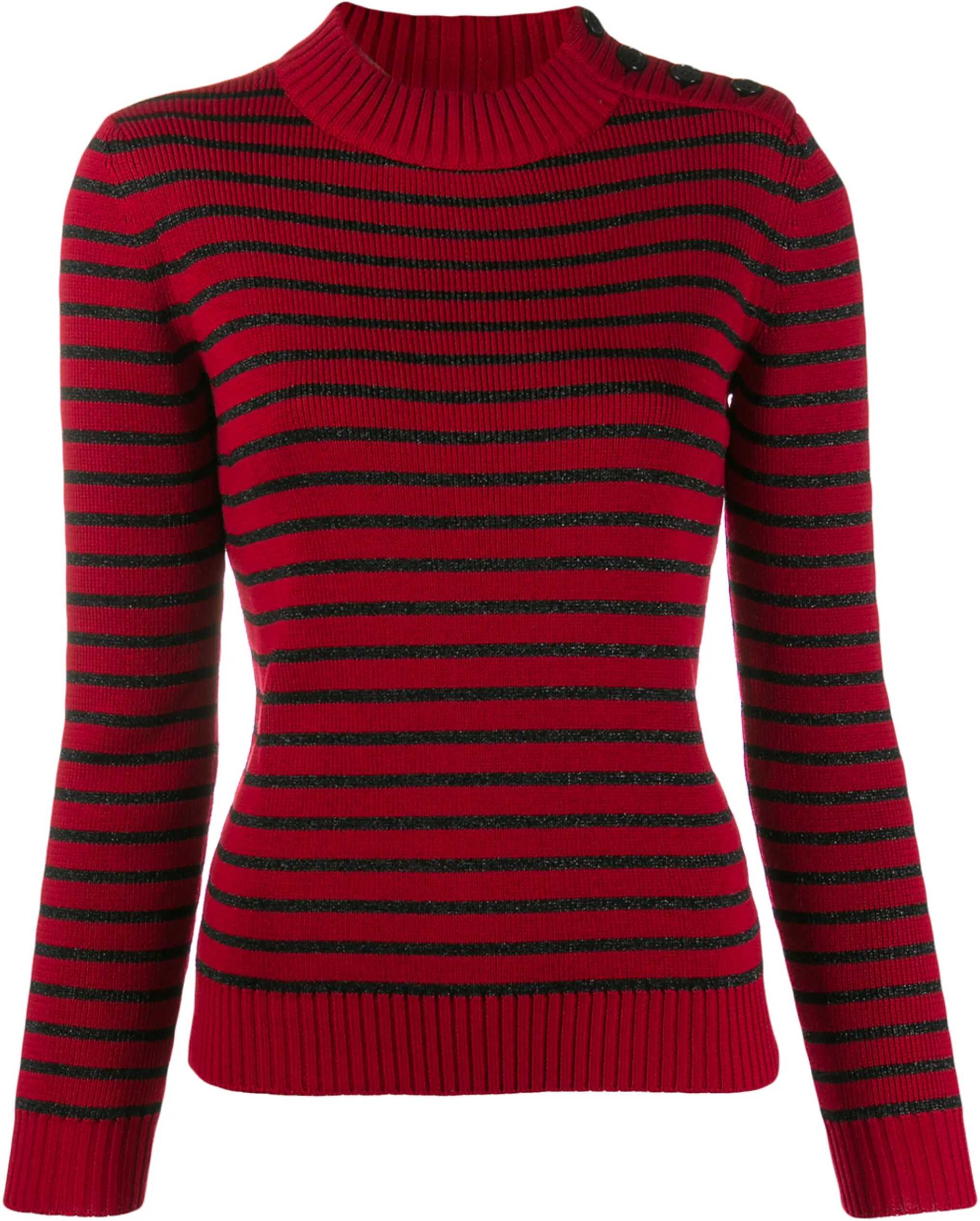 Saint Laurent Crew Neck Sweater RED