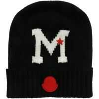 Caciuli Black Beanie With Contrasting Inlay Fete