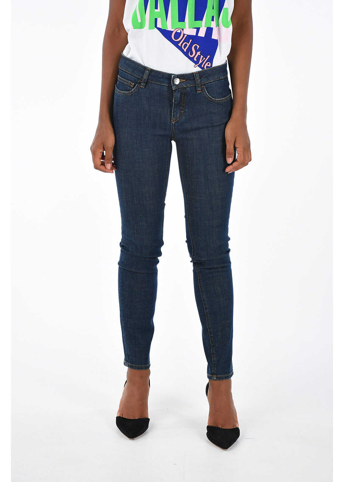 Blug Dolce & Gabbana 13cm Cotton Stretch PRETTY Jeans BLUE