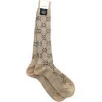 Dresuri Gg Beige Lamé Socks Femei