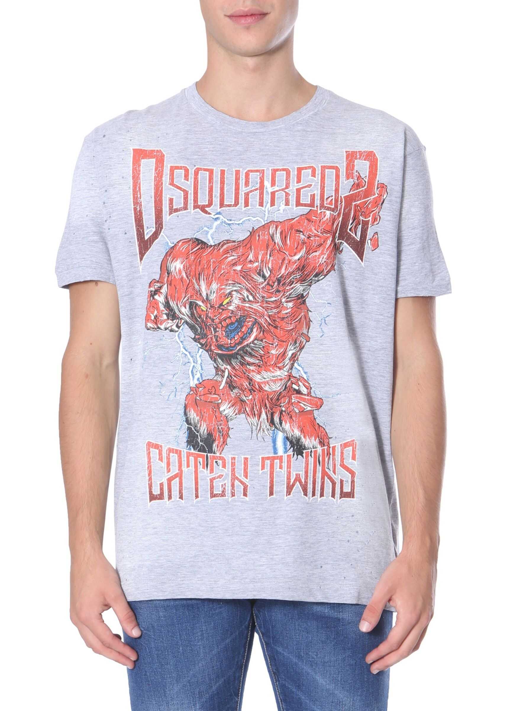 DSQUARED2 Round Neck T-Shirt GREY