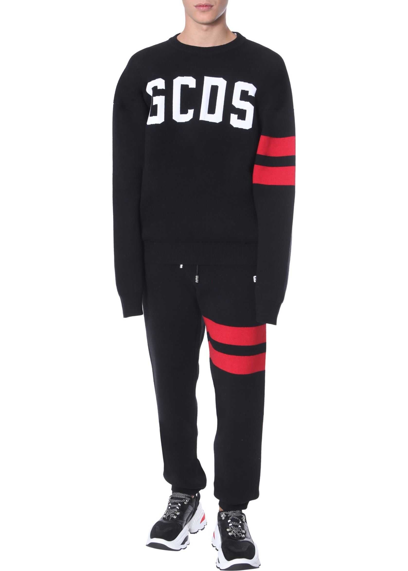GCDS Sweater With Logo BLACK