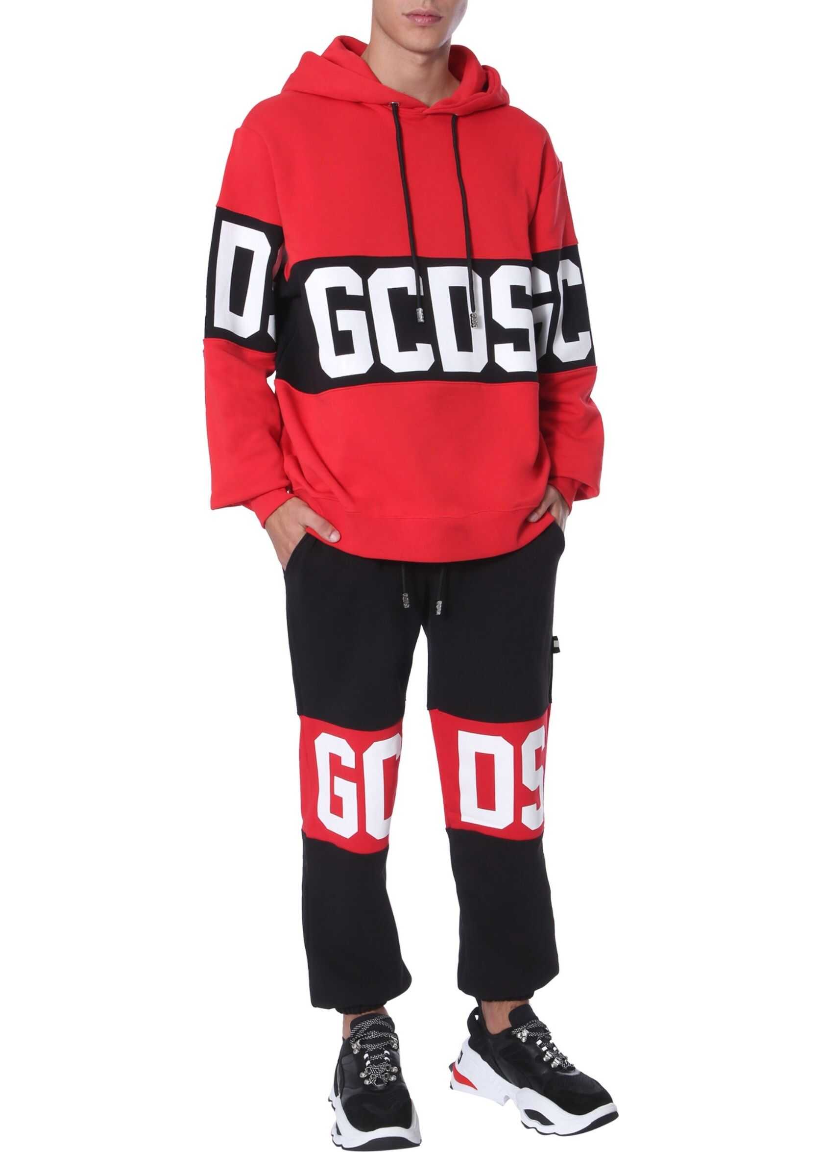 GCDS Hooded Sweatshirt RED