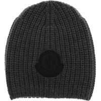 Sepci Grey Beanie With Black Logo Patch Baieti