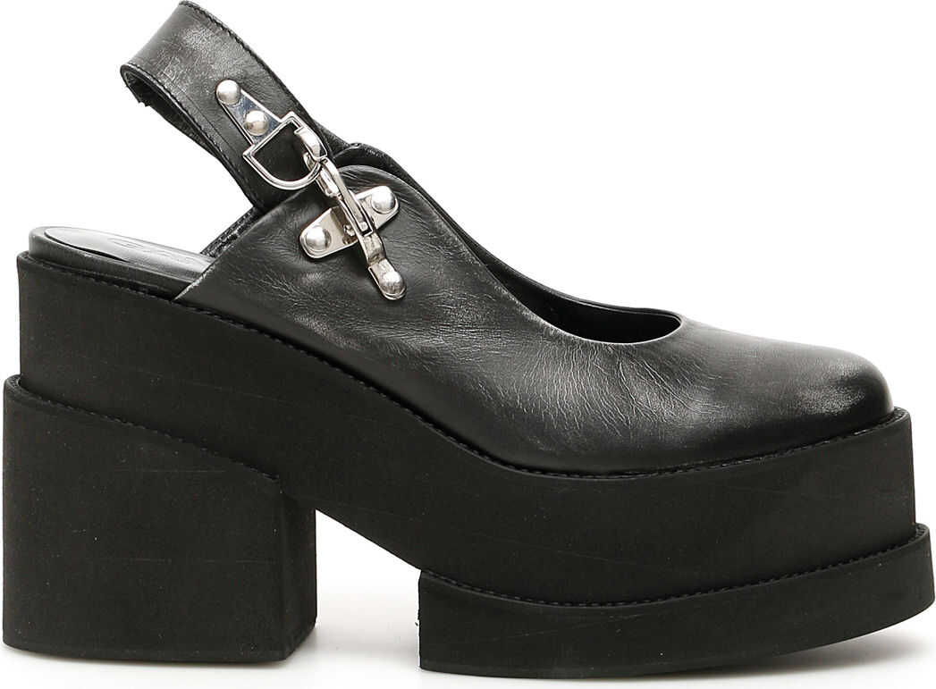 Ganni Slingback Wedges BLACK