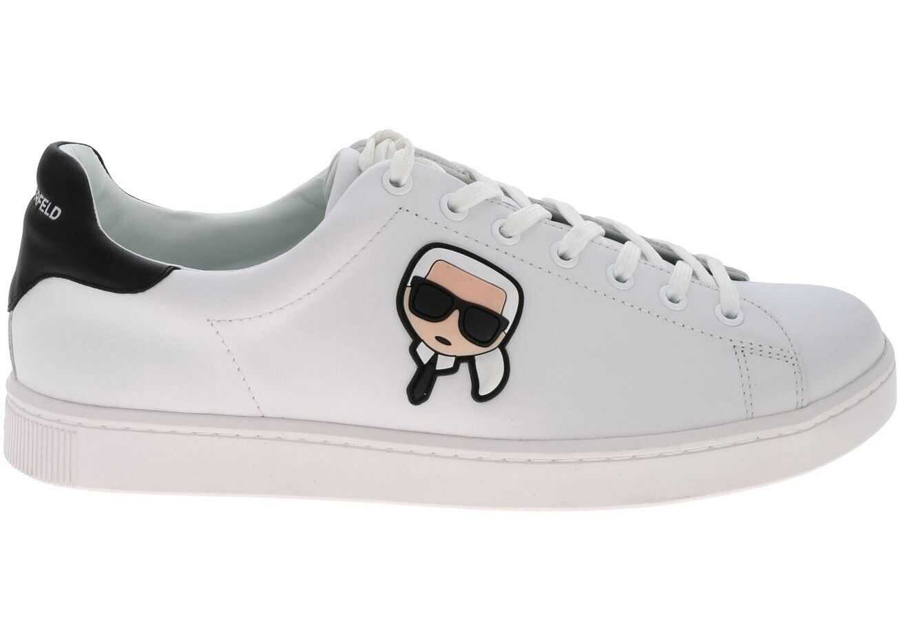 Karl Lagerfeld Kourt Karl Ikonik 3D Sneaker In White White