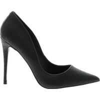 Pantofi cu toc Black Pumps With Reptile Effect Femei