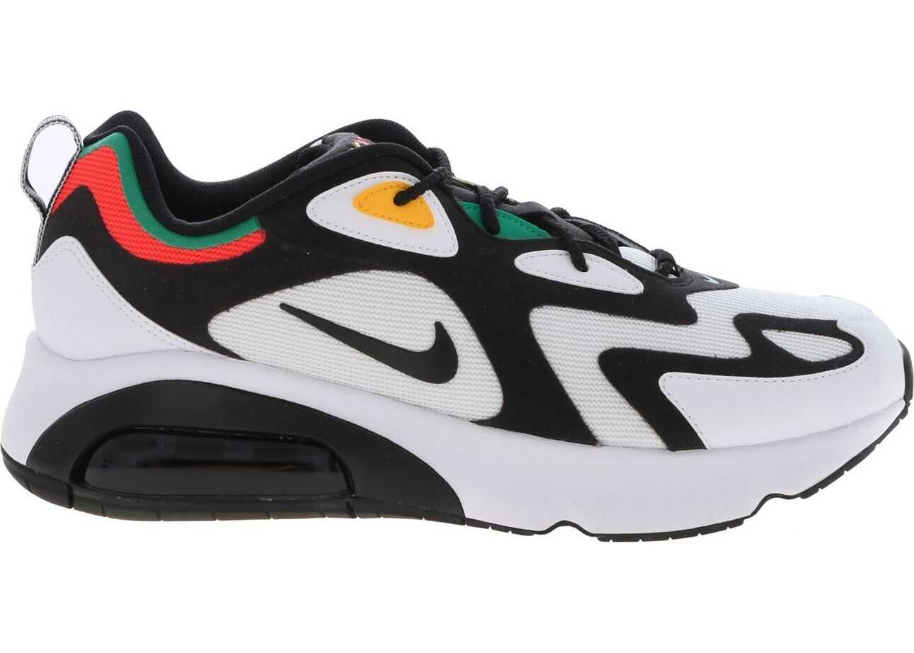 Nike Air Max 200 Sneakers In White And Black White