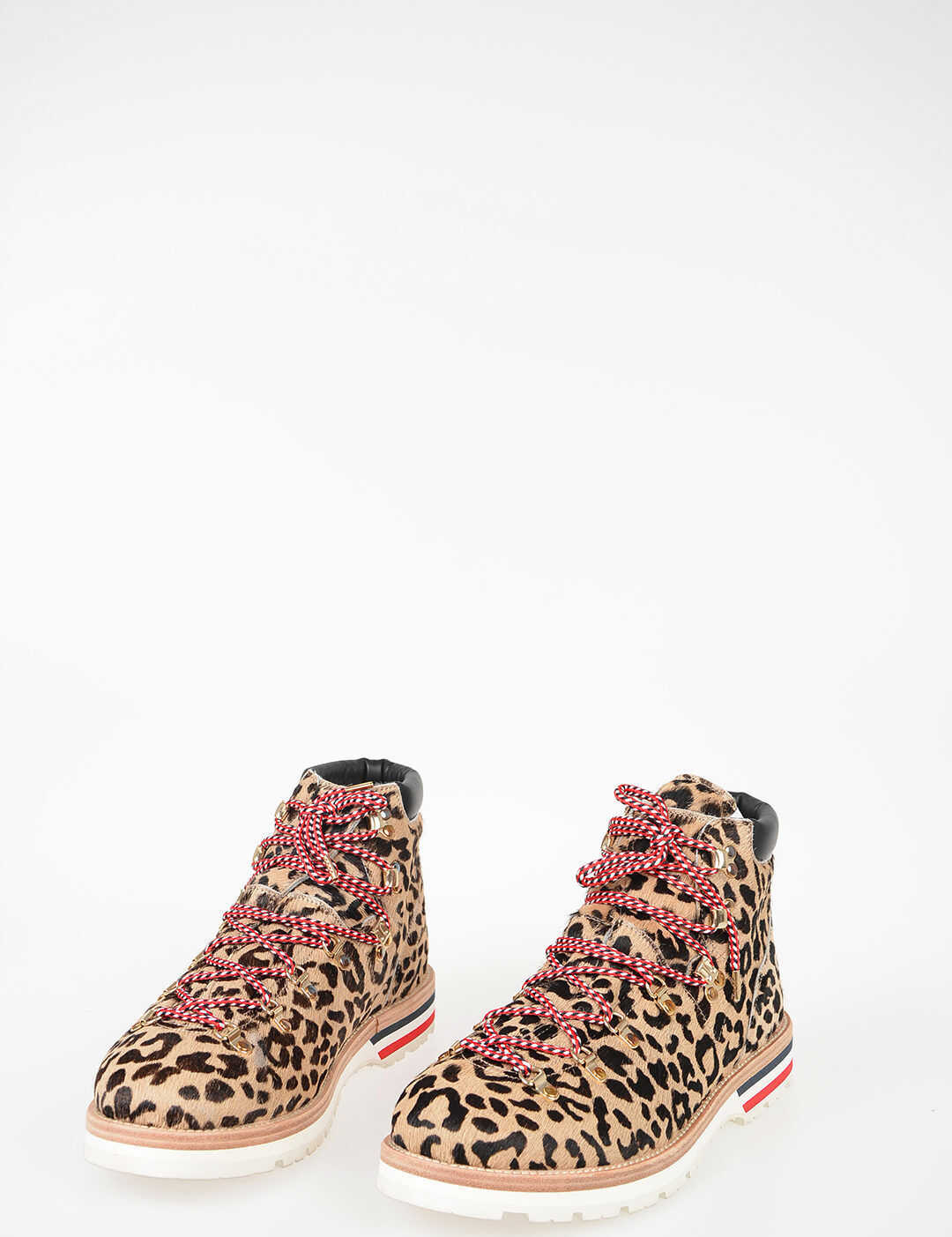 Moncler Leopard Printed Ankle Boots MULTICOLOR