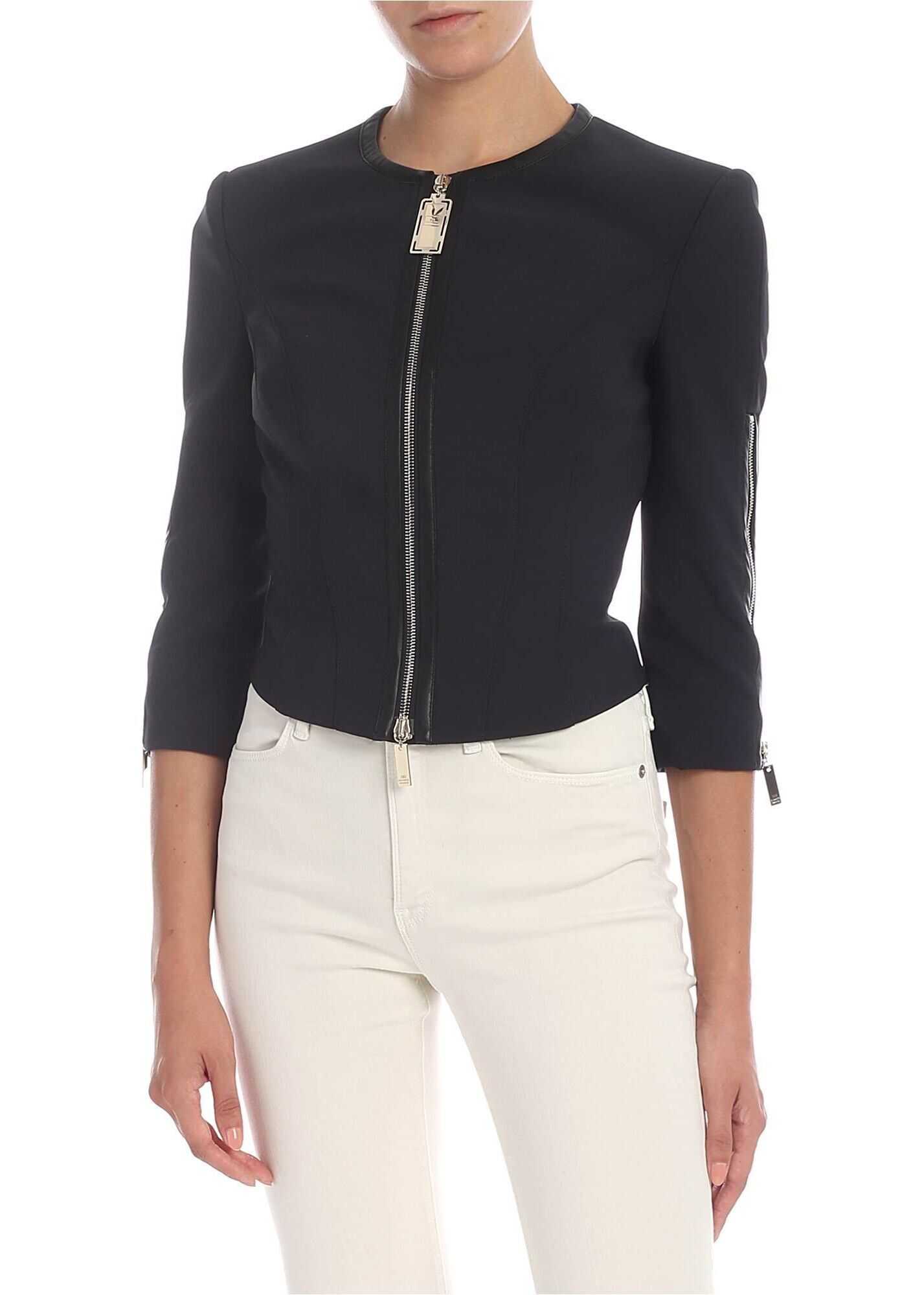 Elisabetta Franchi Polyester Jacket BLACK