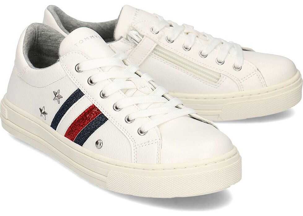 Tommy Hilfiger Low Cut Lace-Up Biały