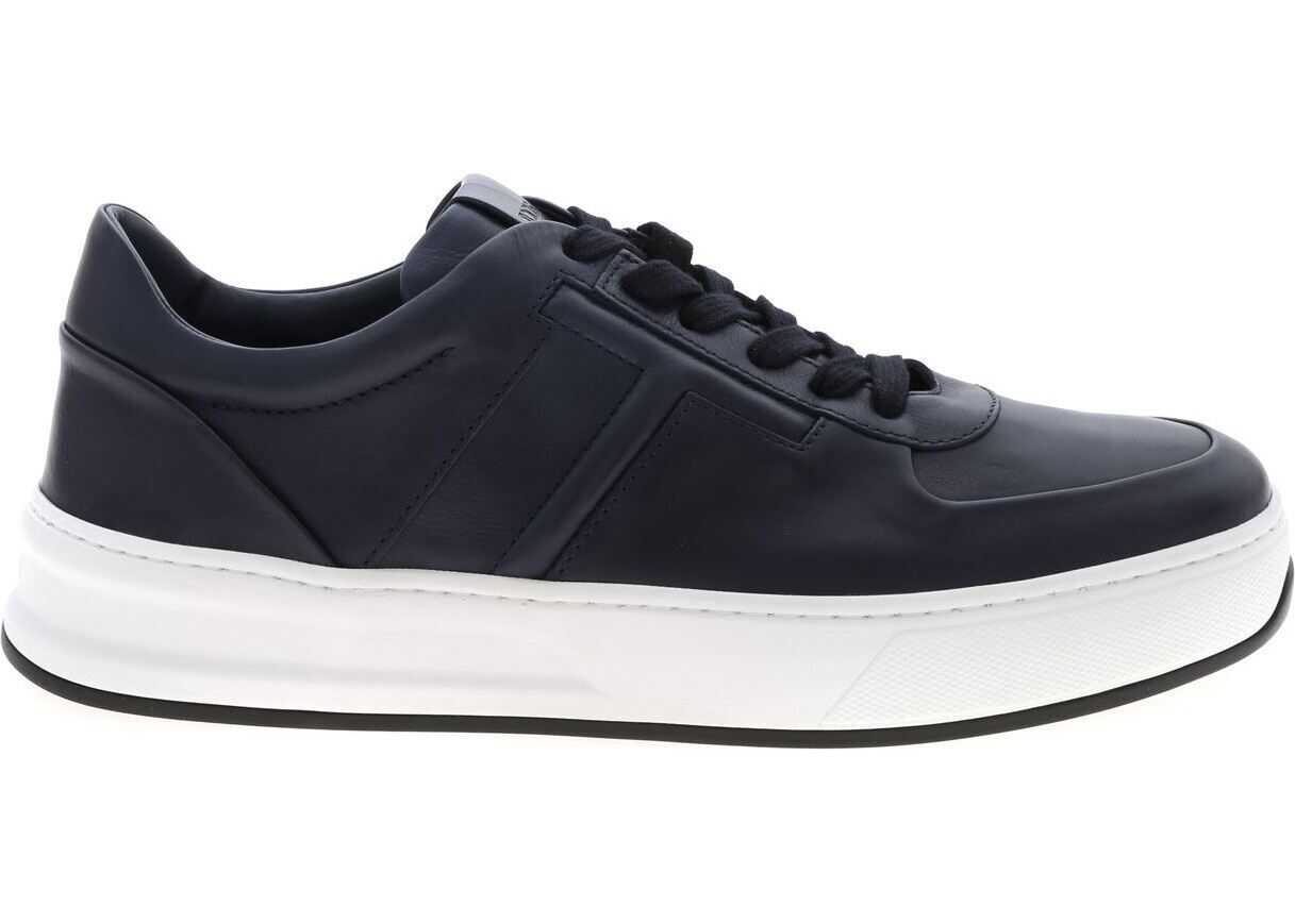 TOD'S Blue Sneakers With Embossed Logo Blue