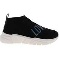 Sneakers Black Sneakers With Iridescent Logo Femei