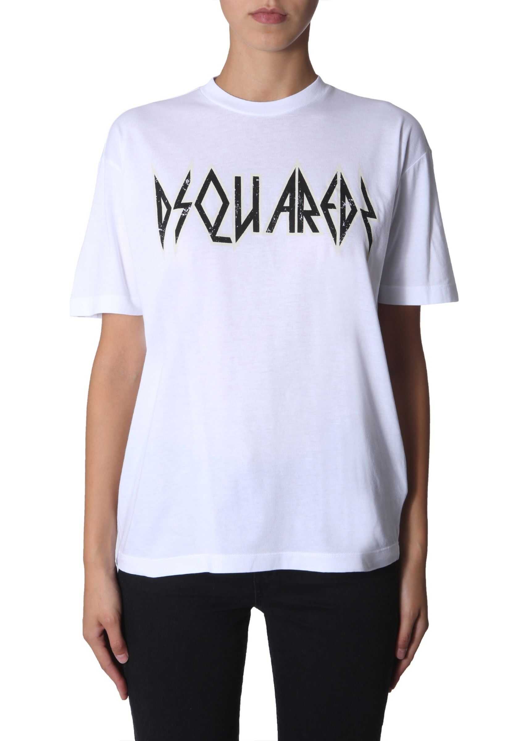 DSQUARED2 Rock Fit T-Shirt WHITE