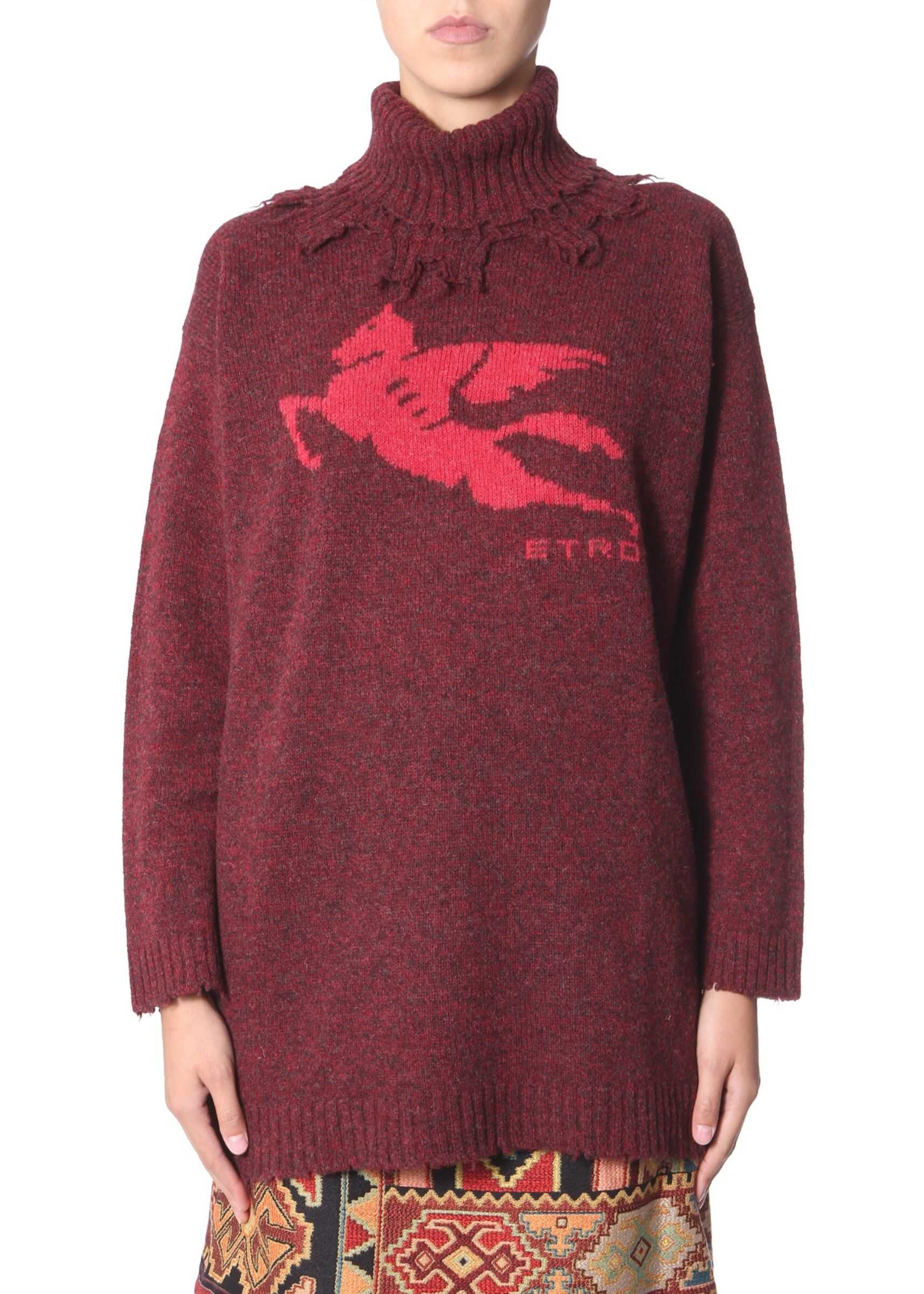 ETRO Turtle Neck Sweater BORDEAUX