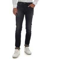 Blugi slim fit Sleenker X Jeans In Dark Blue Barbati