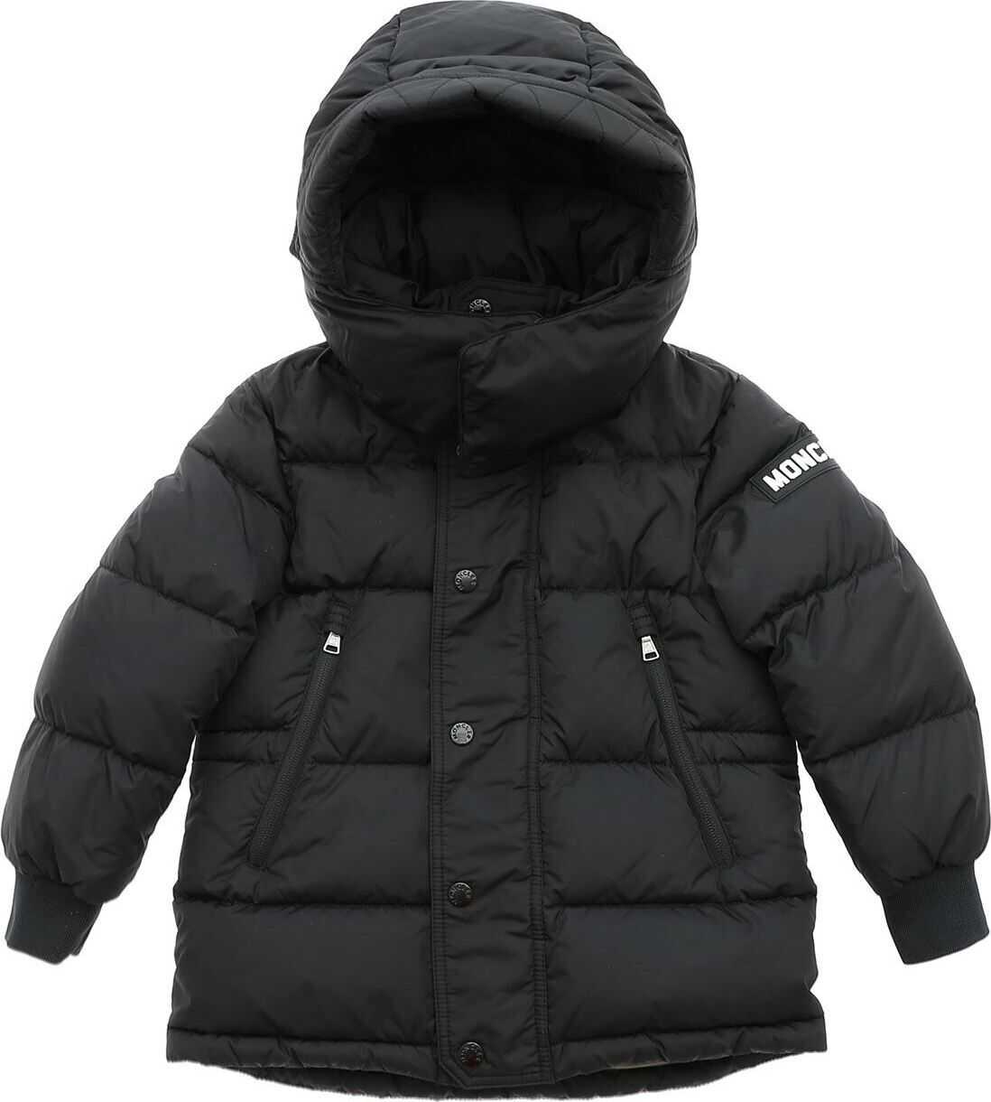 Moncler Kids Soubiran Down Jacket In Black Black