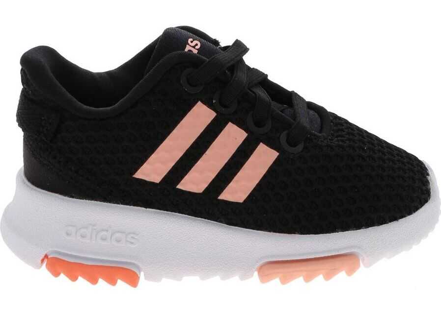 adidas Racer Tr Inf Sneakers In Black And Pink Black