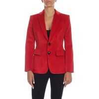 Sacouri office Corduroy Jacket In Red Femei