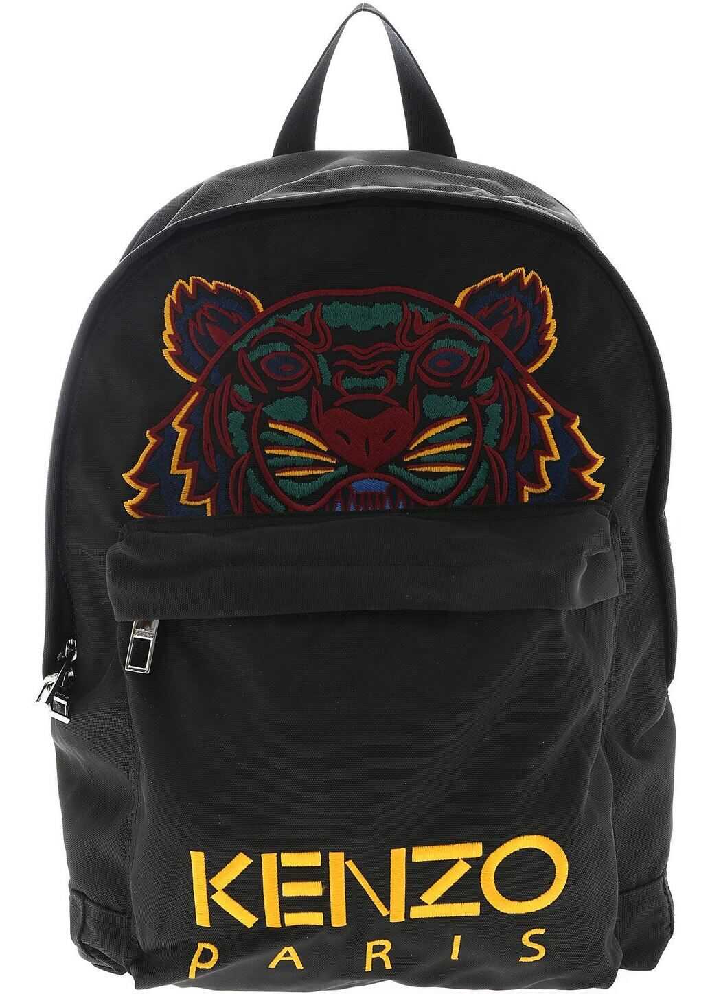 Kenzo Tiger Backpack In Black Black