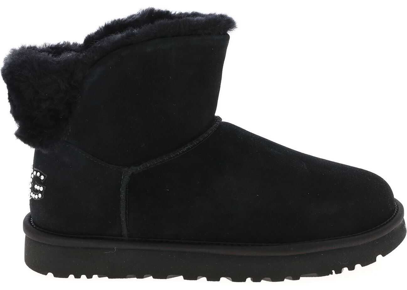 UGG Classic Bling Mini Ankle Boots In Black Black