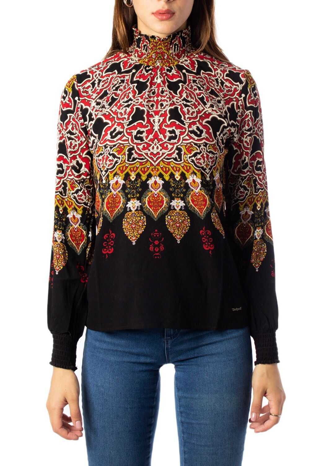 Desigual Viscose Blouse BLACK