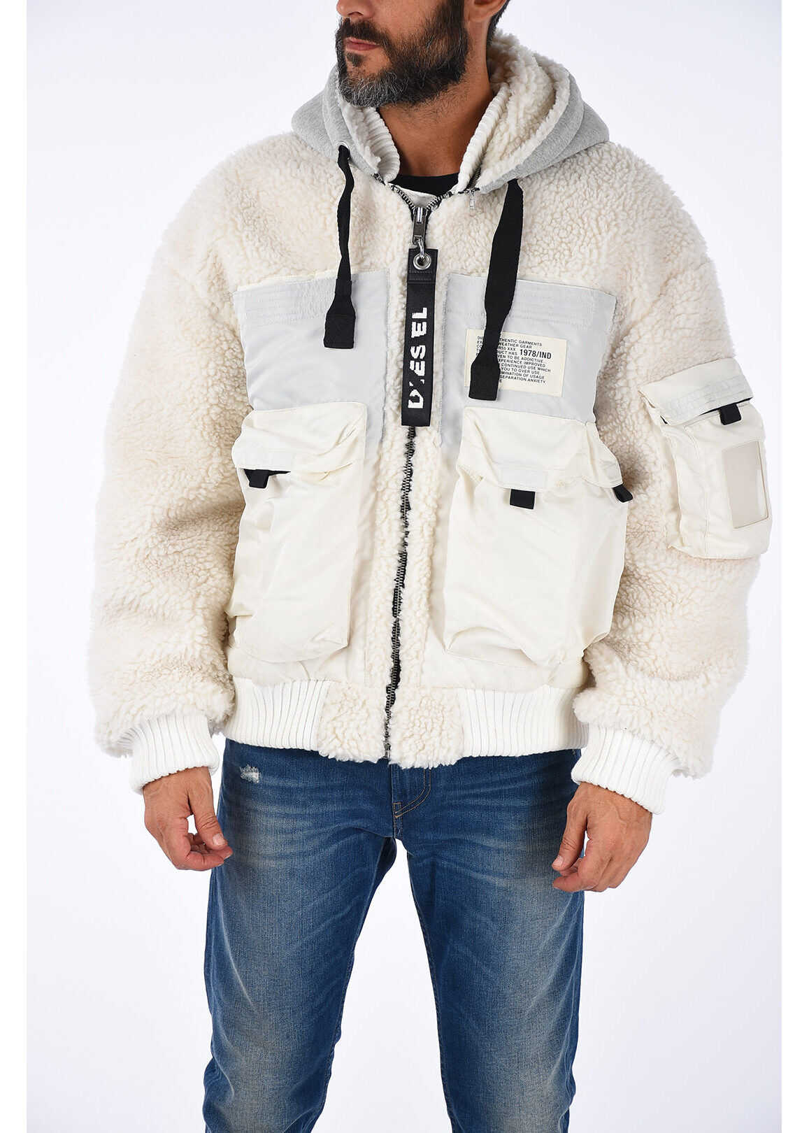 Diesel Faux Fur PATTY Jacket* WHITE