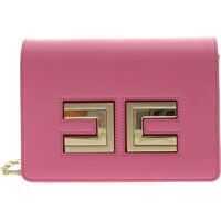 Genti tip postas Shoulder Bag In Pink With Metal Logo Femei