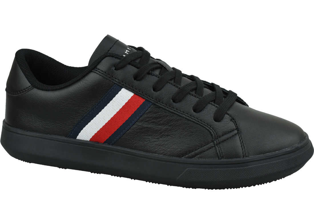 Tommy Hilfiger Essential Leather Cupsole Black