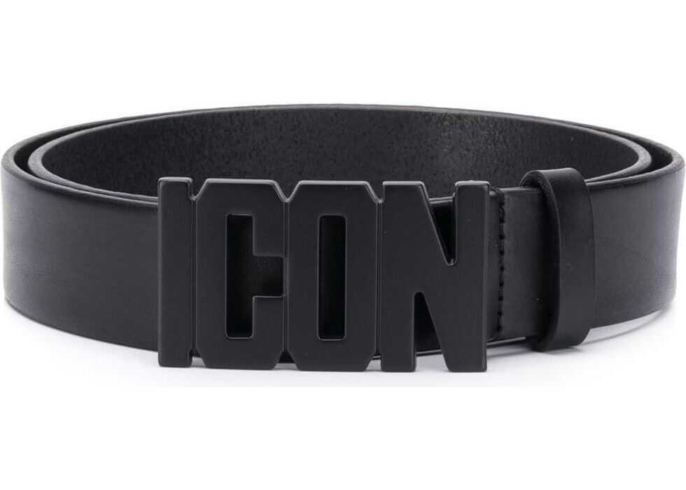 DSQUARED2 Leather Belt BLACK