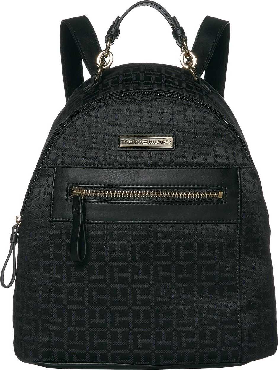 Tommy Hilfiger Claudia Jacquard Dome Backpack Black Tonal 2