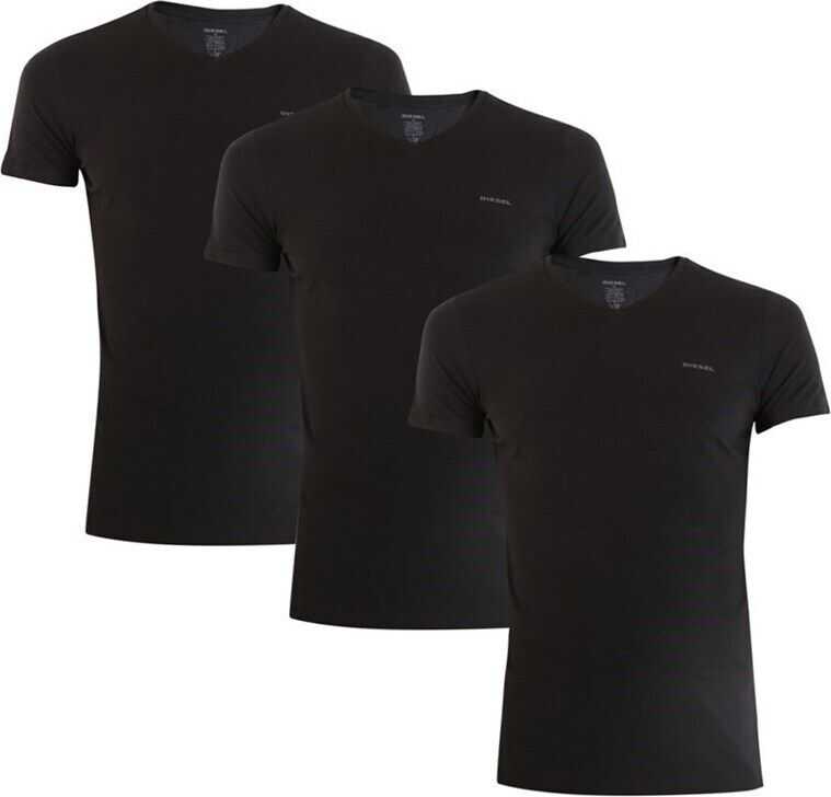 Diesel Umtee Jake Vneck 3PACK* NEGRE