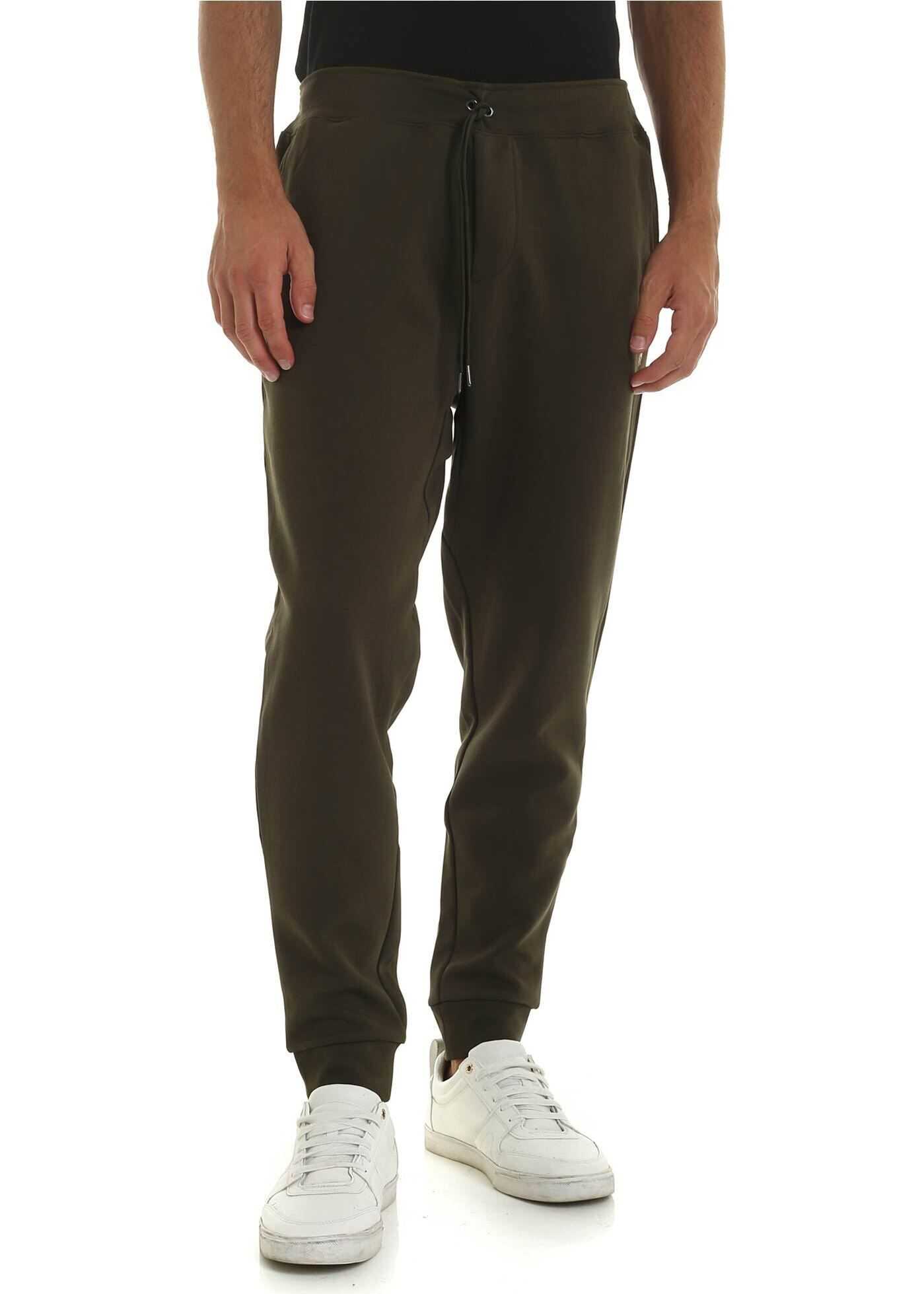 Army Green Trousers With Drawstring thumbnail