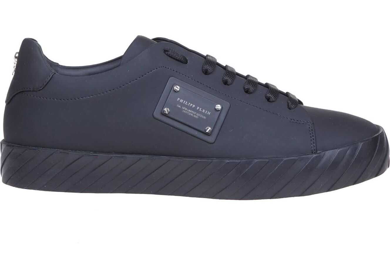 Philipp Plein Lo-Top Sneakers In Black Black