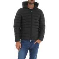 Geci de iarna Dark Green Down Jacket With Hood Barbati
