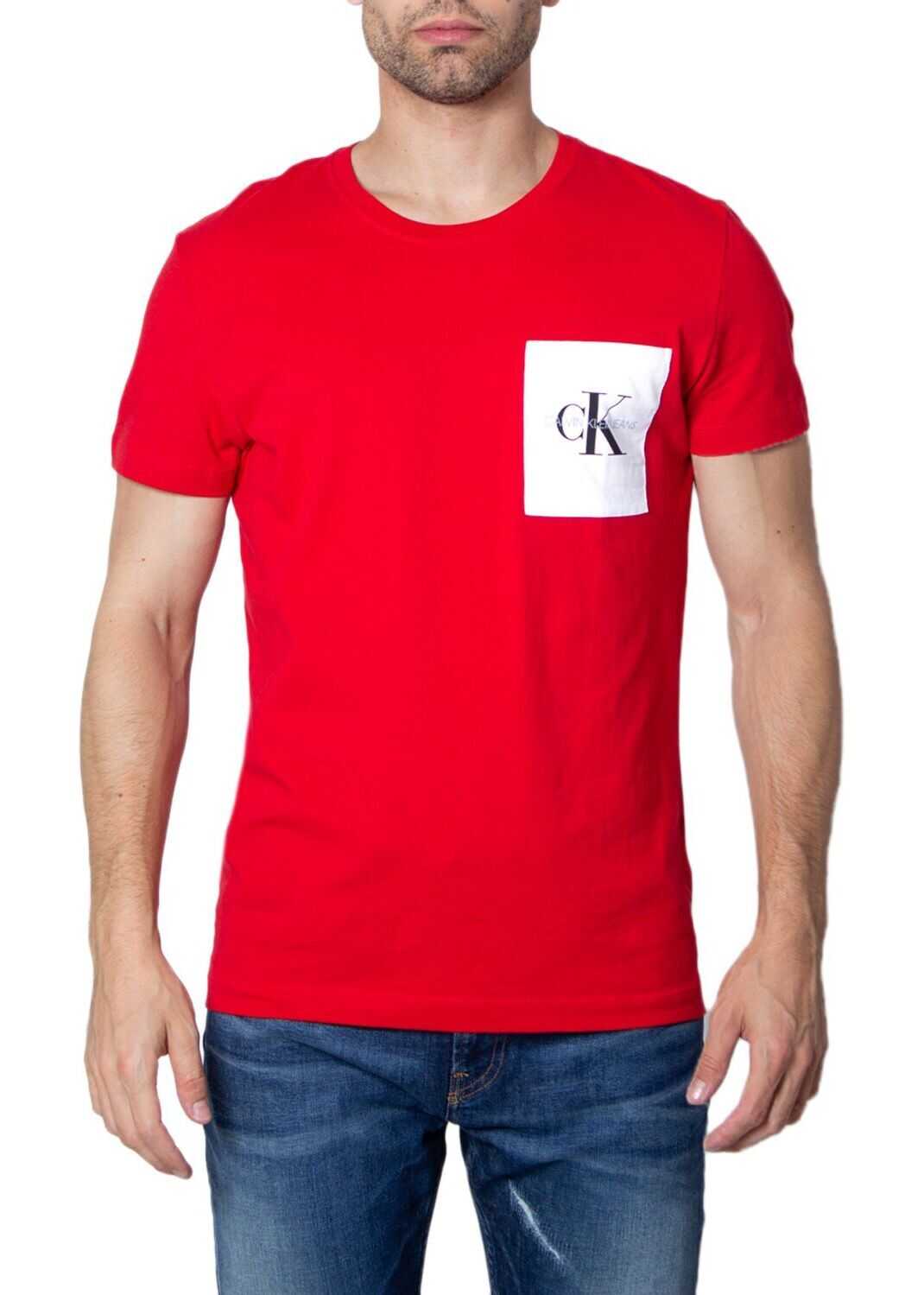 Calvin Klein Jeans Cotton T-Shirt RED