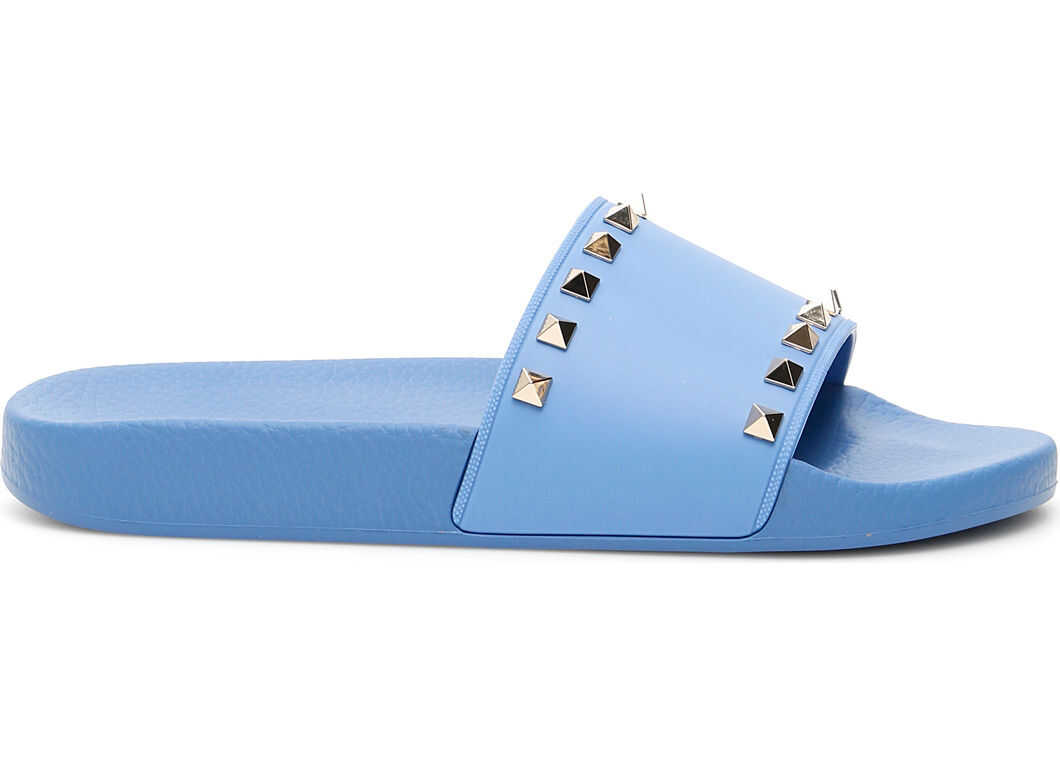 Valentino Garavani Rockstud Rubber Slides* ANGEL