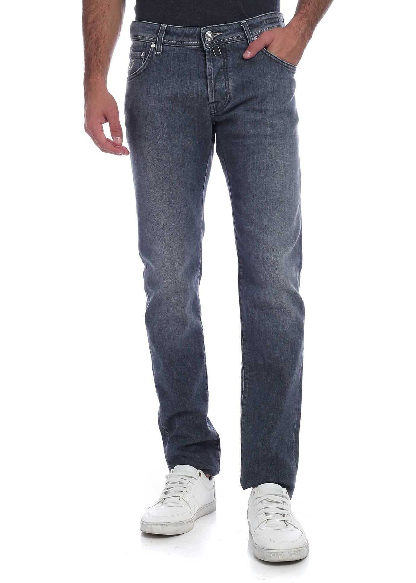 Jacob Cohen Washed-Effect Jeans In Gray Gray