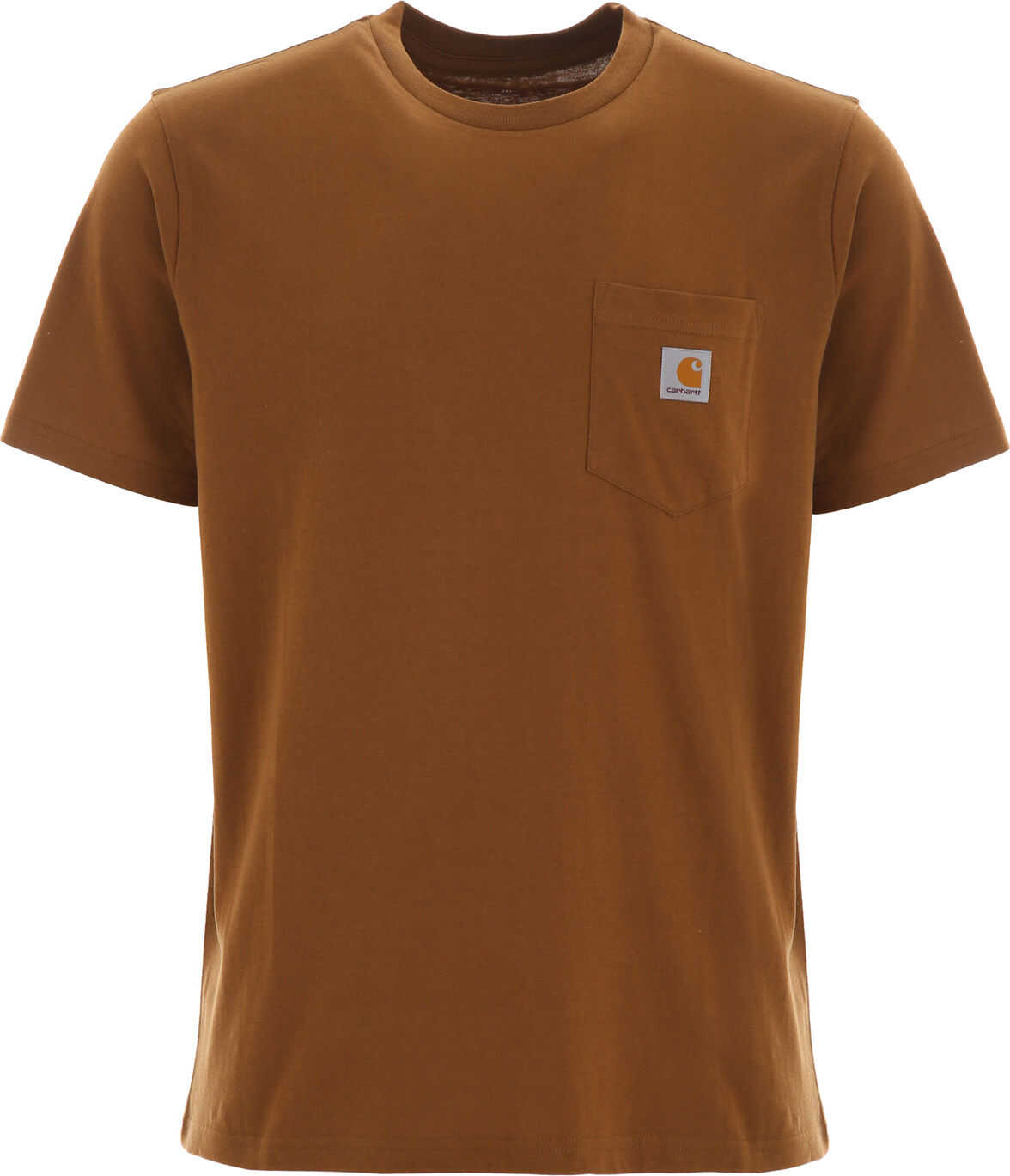 Carhartt Logo Patch T-Shirt HAMILTON BROWN