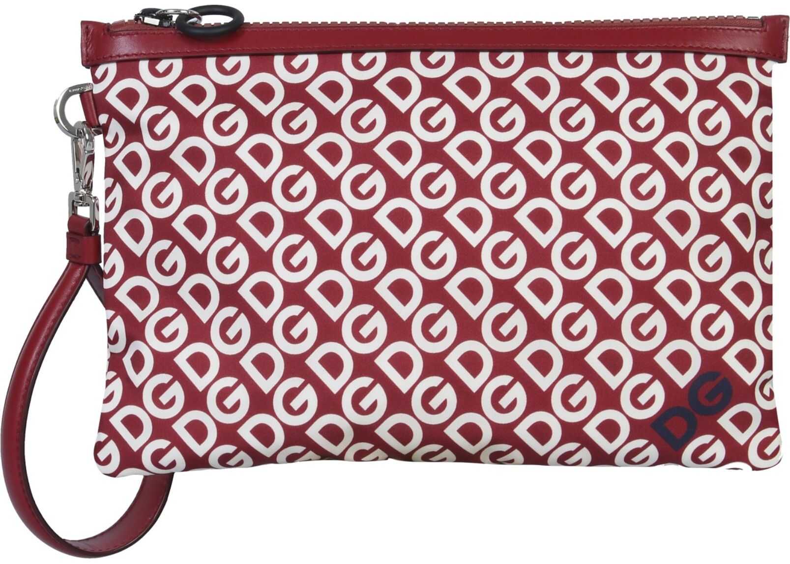Dolce & Gabbana Clutch With Logo BORDEAUX