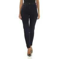 Blugi skinny Slandy High Jeans In Blue Femei