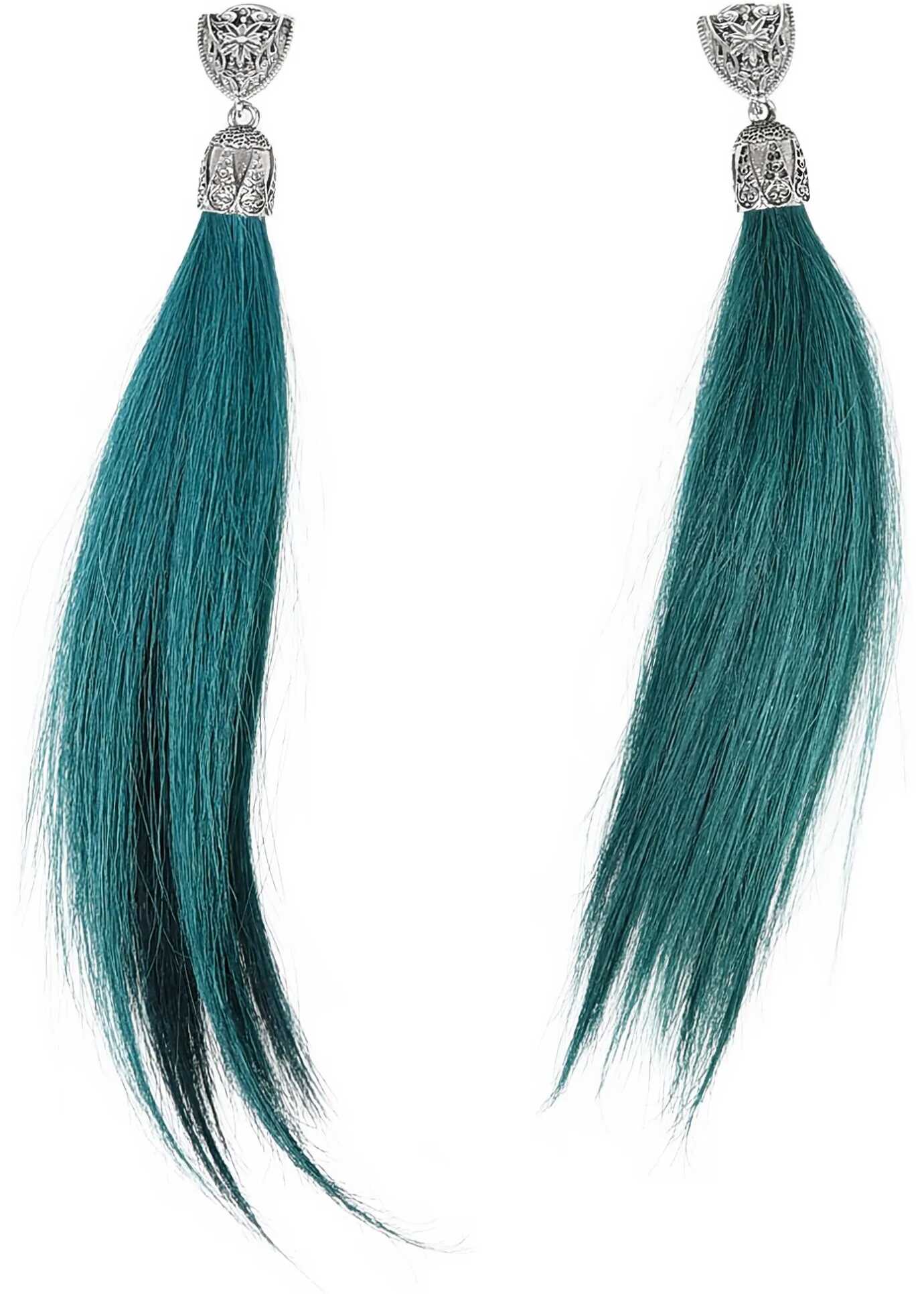 DSQUARED2 Leather Blend Earrings GREEN