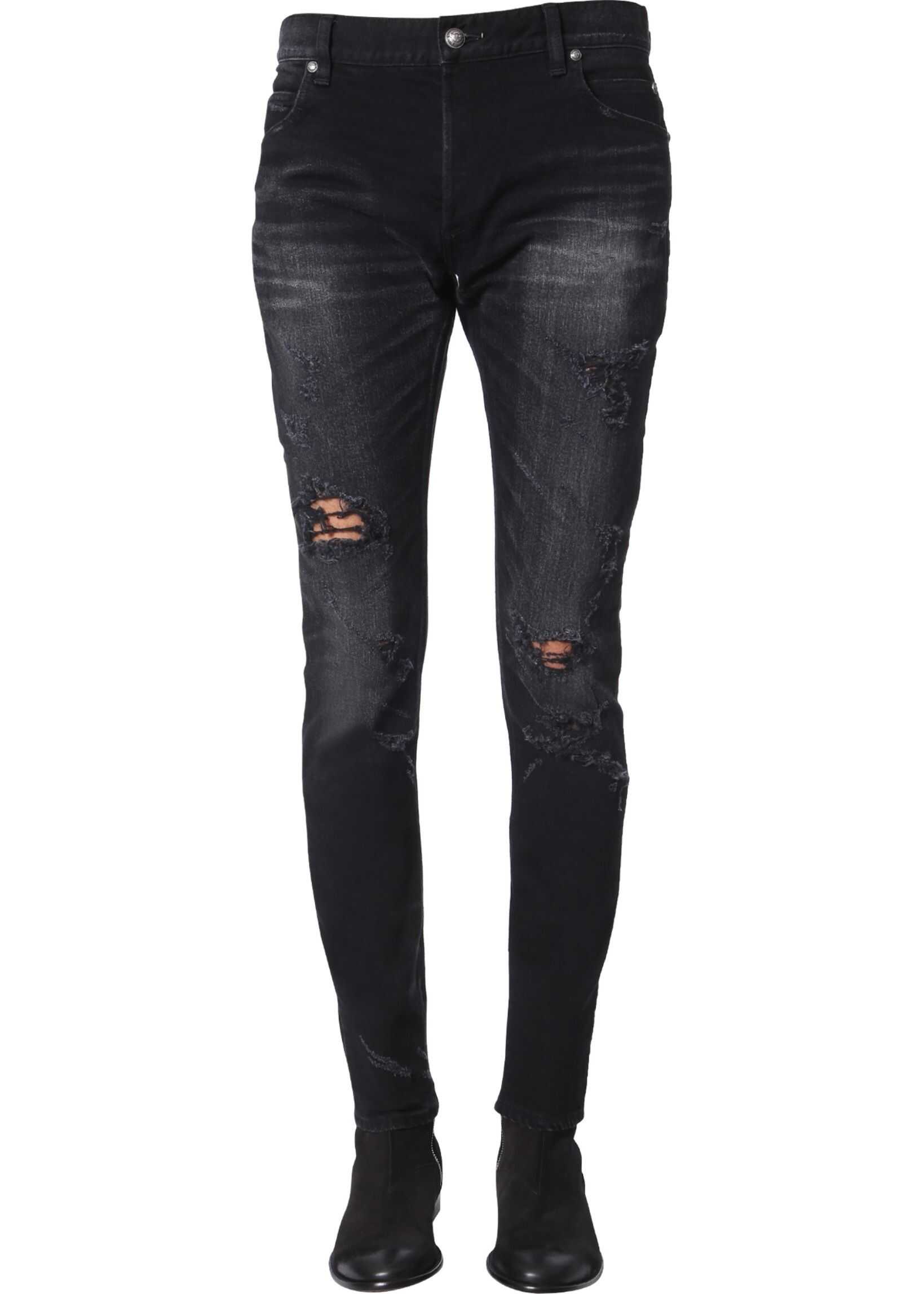 Balmain "Super Destroy" Jeans BLACK